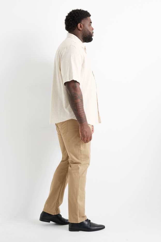 Hommes - Pantalon - regular fit - beige
