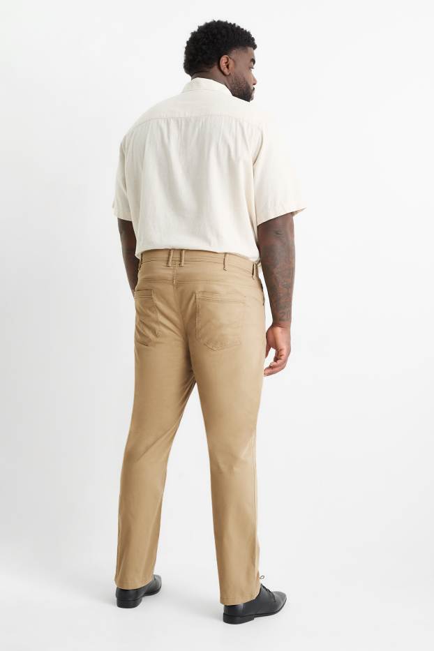 Hommes - Pantalon - regular fit - beige
