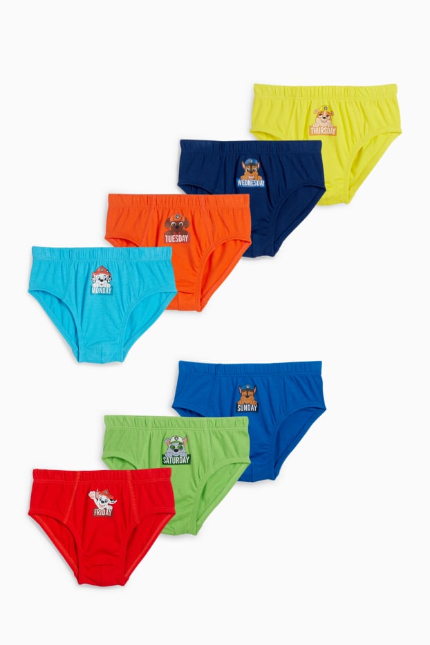 Kinder Buben - Multipack 7er - PAW Patrol - Chase, Marshall, Rubble - Slip - bunt