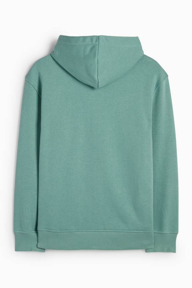 Enfants garçons - Minecraft - sweat à capuche - turquoise