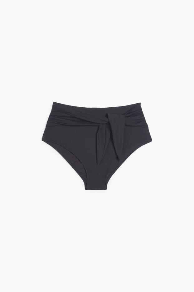Dames - Bikinibroek - high waist - LYCRA® XTRA LIFE™ - met structuur - zwart