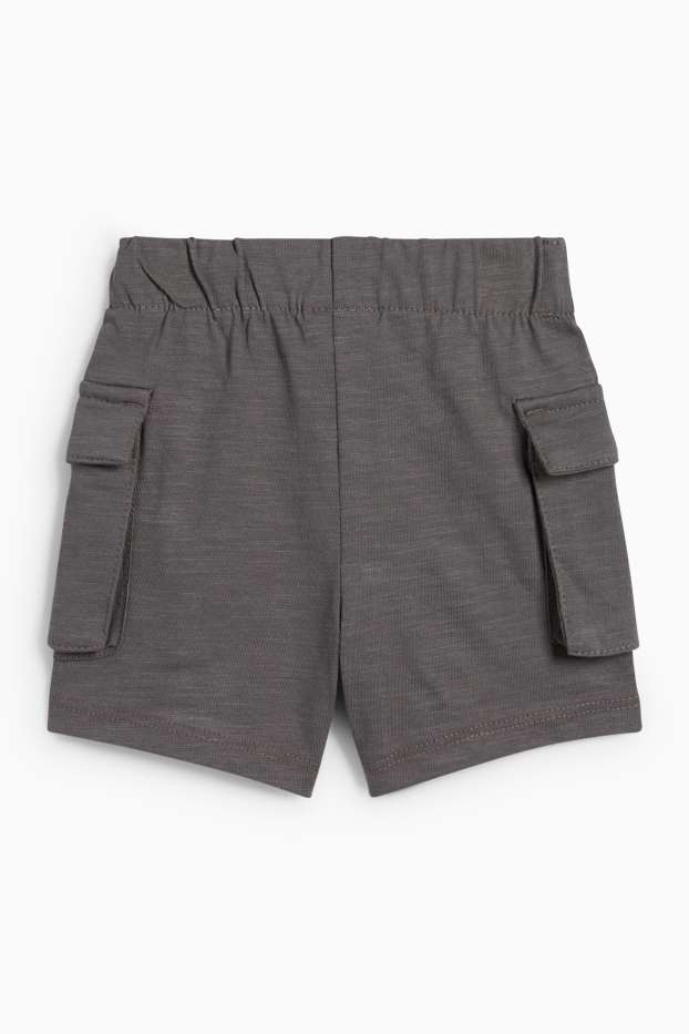 Baby Jungen - Baby-Cargoshorts - dunkelgrau