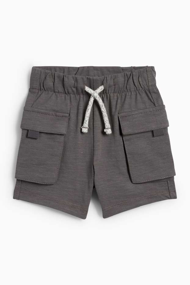 Baby Jungen - Baby-Cargoshorts - dunkelgrau