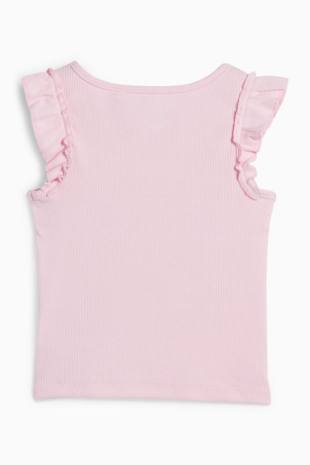 Enfants filles - La Pat' Patrouille - Stella - top - côtelé - rose