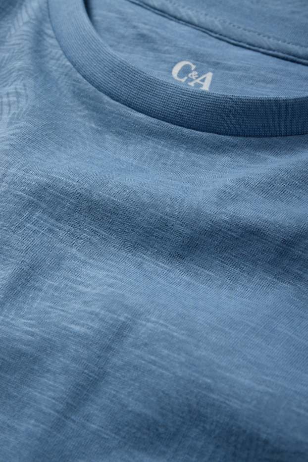 Herren - Shorty-Pyjama - blau