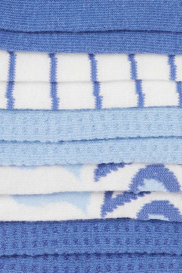 Kinder Mädchen - Multipack 5er - Herz - Sneakersocken mit Motiv - blau
