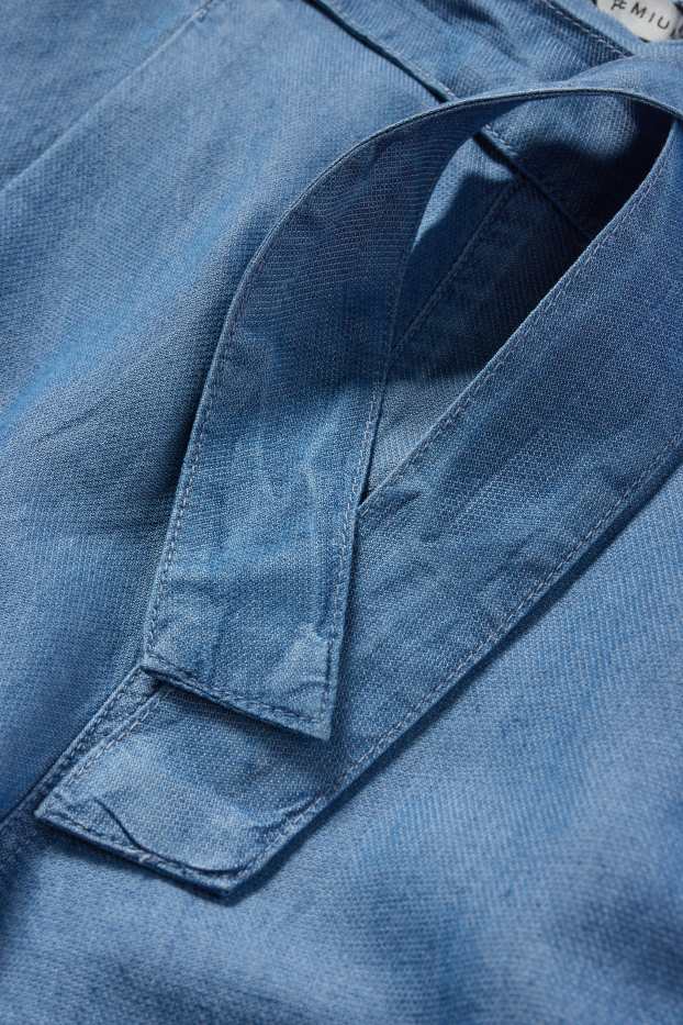 Kinderen: meisjes - Korte broek - jeanslook - jeansblauw