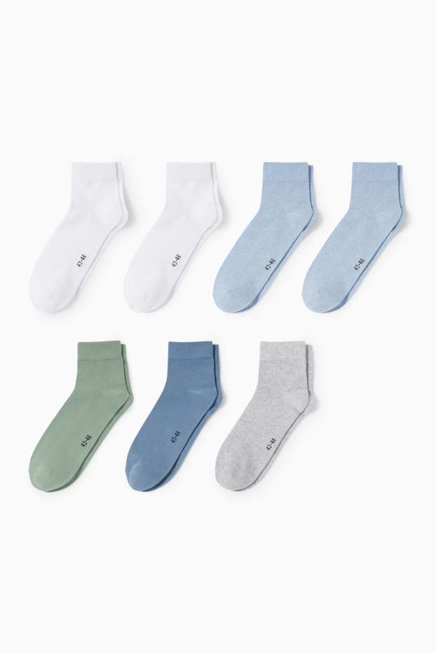 Uomo - Confezione da 7 - calzini - grigio chiaro