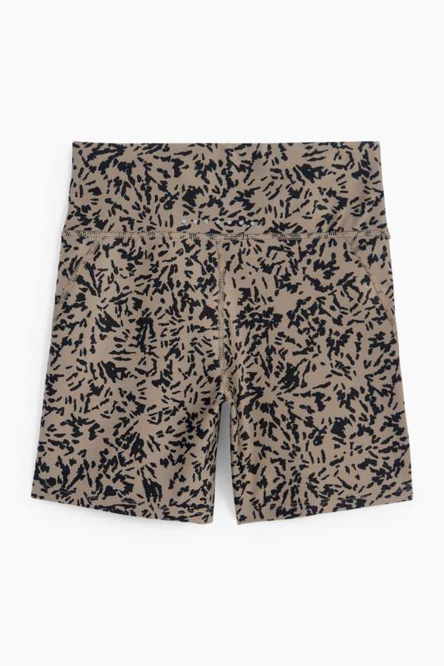 Women - Cycling shorts - 4 Way Stretch - patterned - UV protection - gray