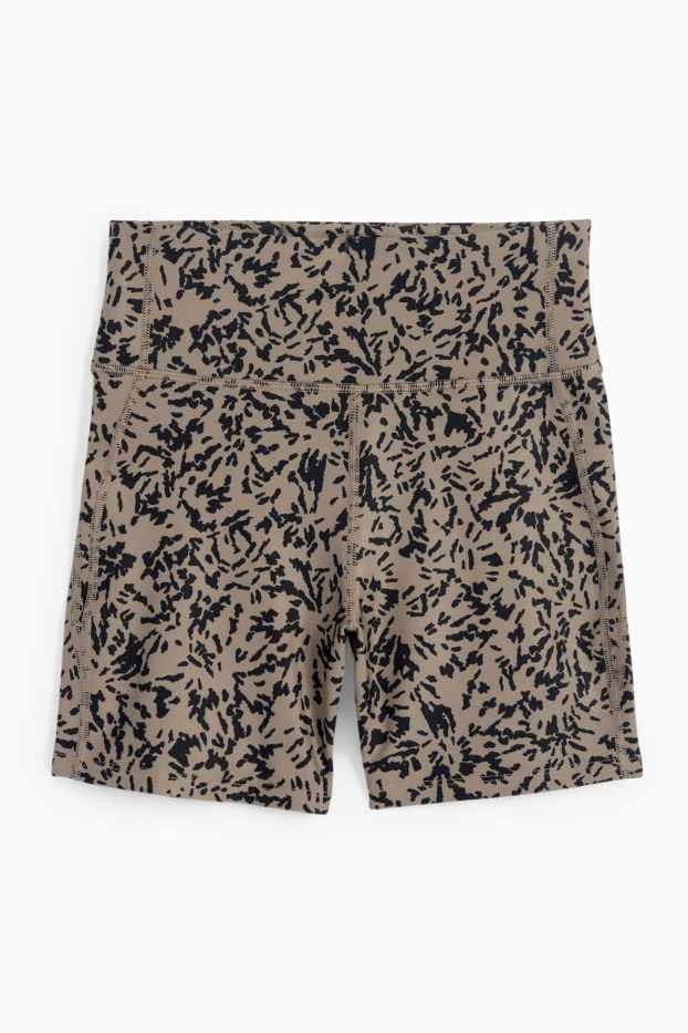 Women - Cycling shorts - 4 Way Stretch - patterned - UV protection - gray