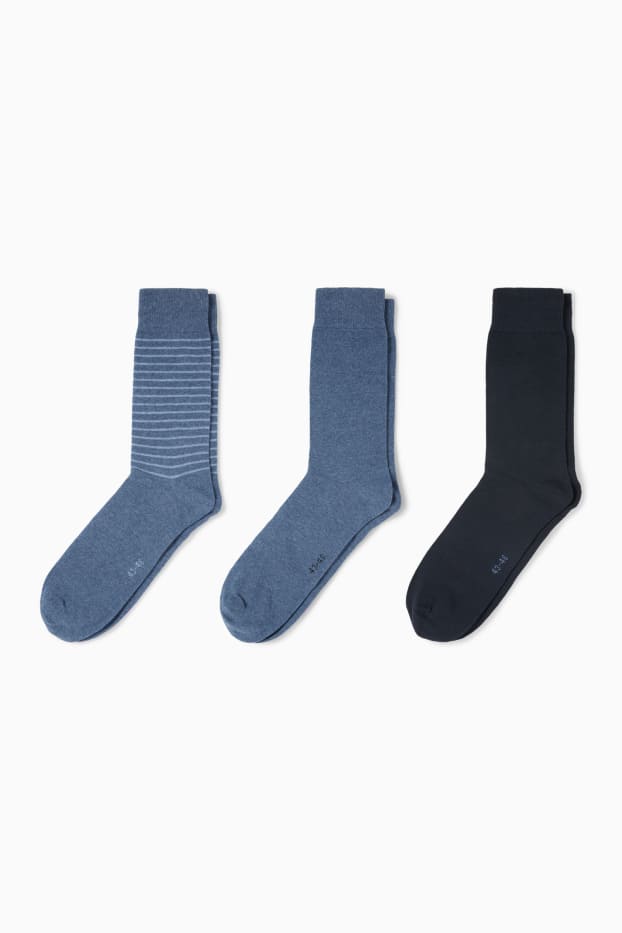 Men - Multipack of 3 - socks - blue