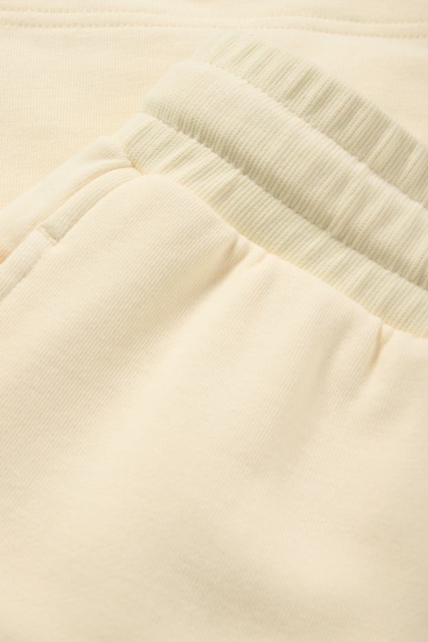 Femmes - Short en molleton - jaune clair