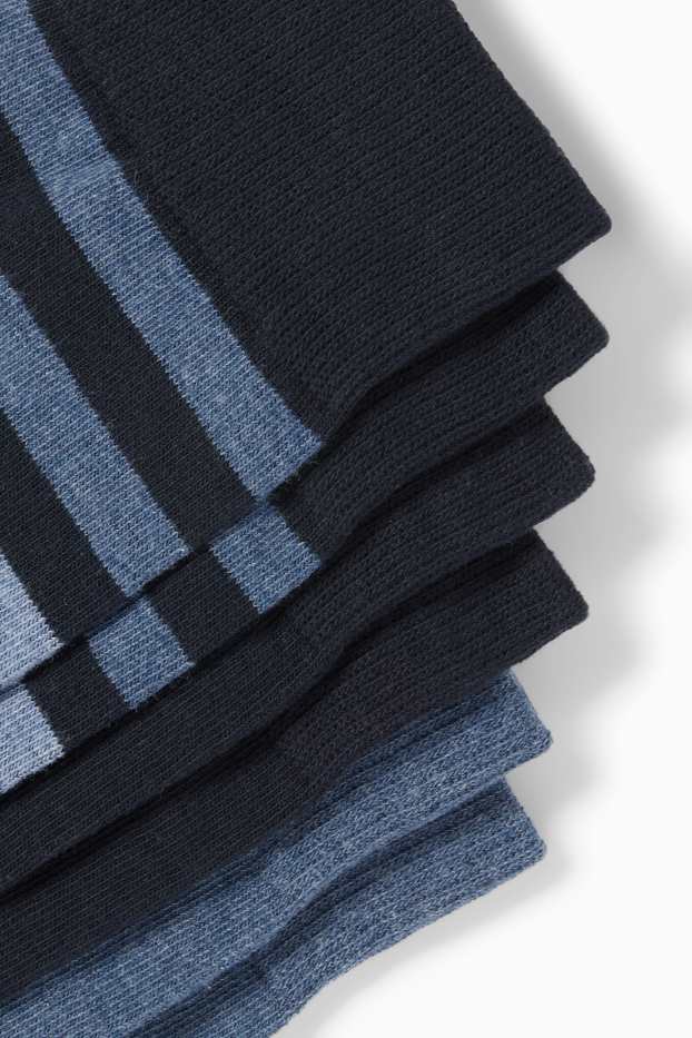 Hommes - Lot de 3 paires - chaussettes - bleu foncé