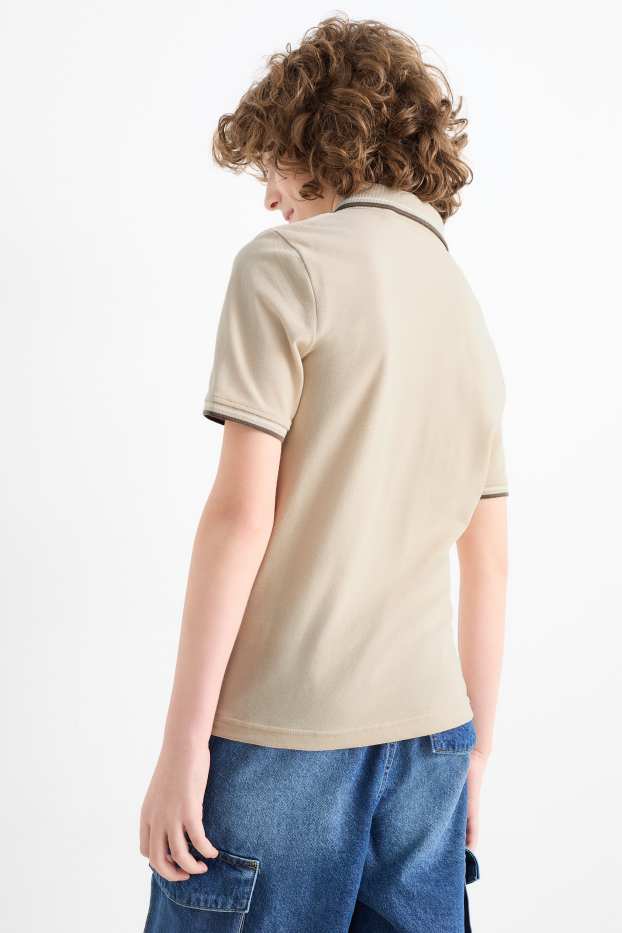 Enfants garçons - Polo - beige clair