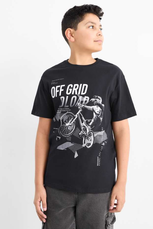 Children Boys - Multipack of 4 - BMX - short sleeve T-shirt - black
