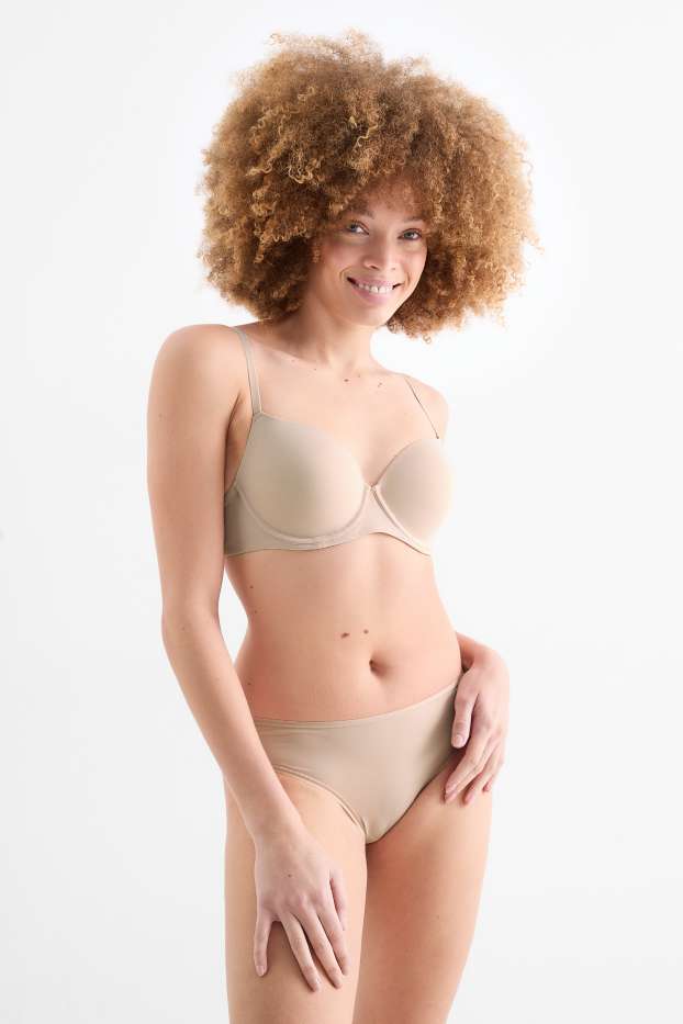 Dona - Sostenidors amb cèrcols - FULL COVERAGE - enconxats - beix