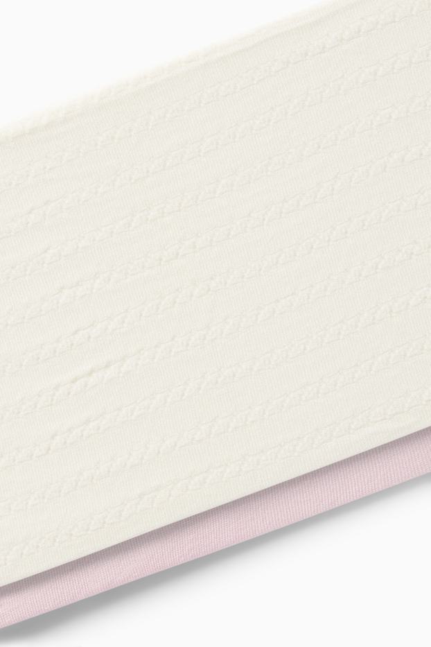 Niños: niñas - Pack de 2 - medias - 40 DEN - rosa