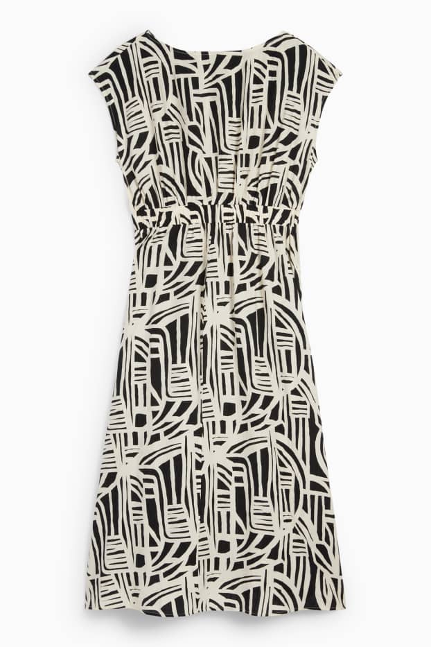 Donna - Vestito fit & flare - fantasia - nero / beige