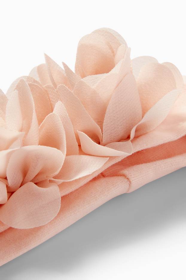 Bébés filles - Petites fleurs - bandeau cheveux pour bébé - corail