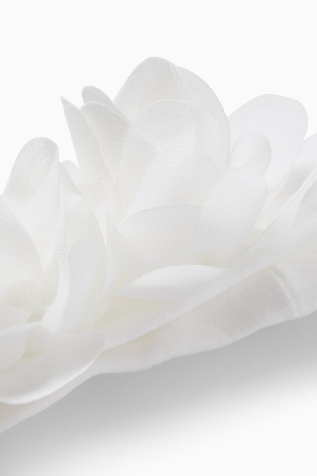 Bebés niñas - Florecitas - diadema para bebé - blanco