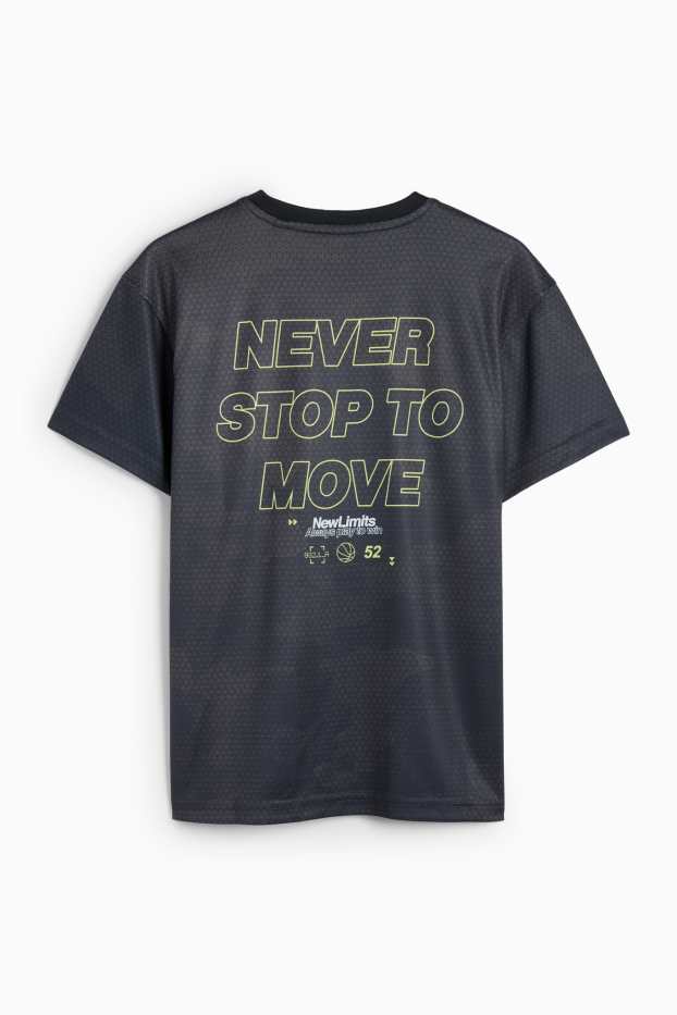 Niños: niños - Camiseta funcional - estampada - negro
