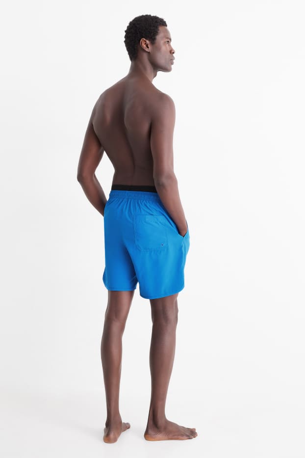 Hommes - Short de bain - bleu