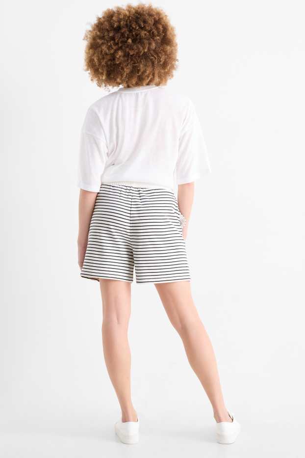 Femmes - Lot de 2 - shorts basiques en molleton - bleu foncé