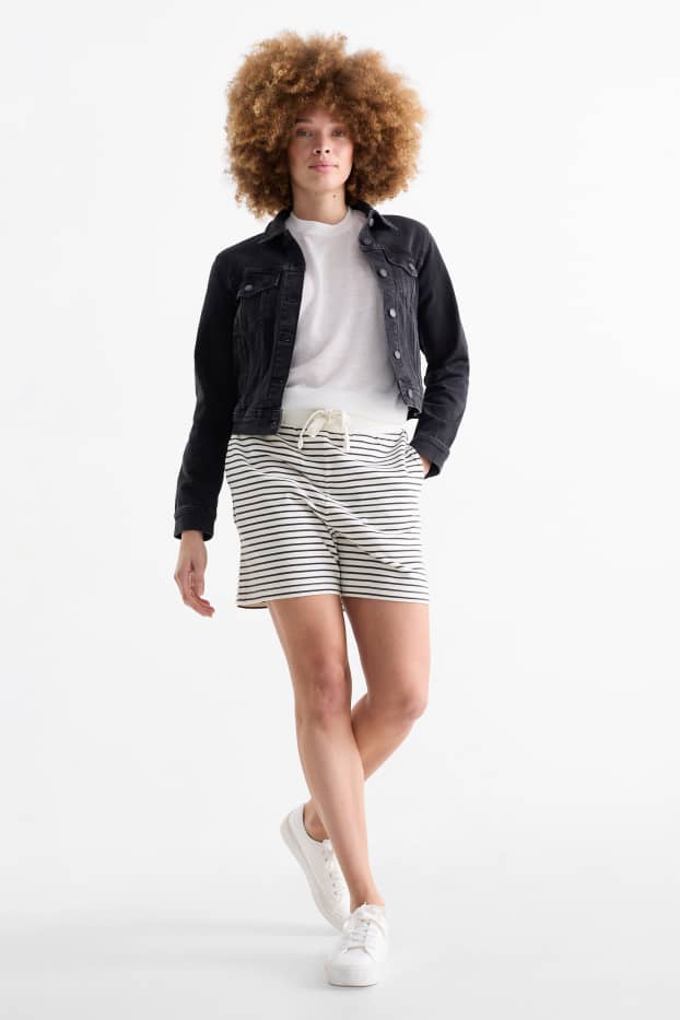 Femmes - Lot de 2 - shorts basiques en molleton - bleu foncé