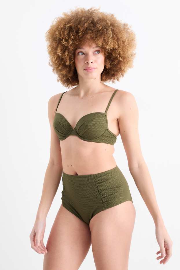 Damen - Bikini-Top mit Bügel - wattiert - LYCRA® XTRA LIFE™ - dunkelgrün