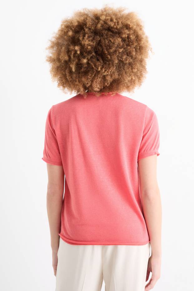 Damen - T-Shirt - pink
