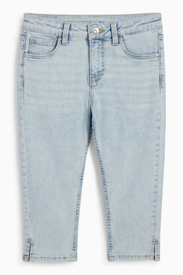 Copii - Fete - Jeans capri - LYCRA® - denim-albastru deschis