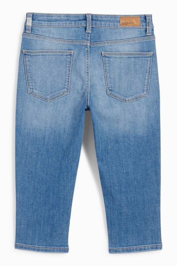 Copii - Fete - Jeans capri - LYCRA® - denim-albastru deschis