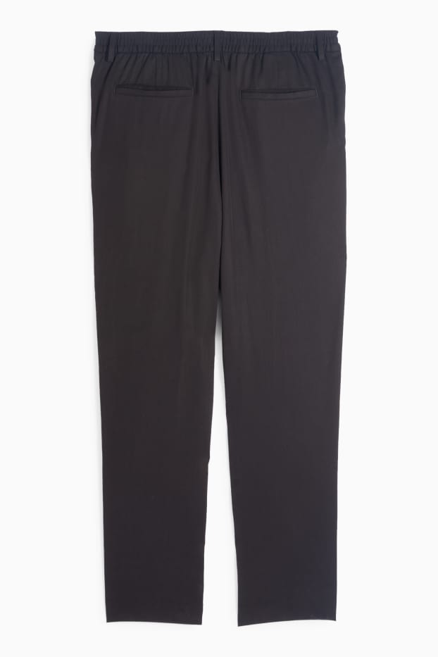 Hommes - Pantalon de costume - regular fit - noir