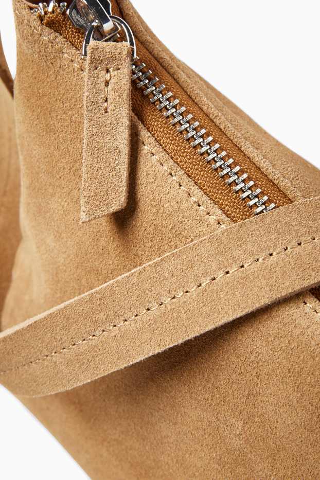 Femmes - Sac à bandoulière en matière synthétique - marron clair