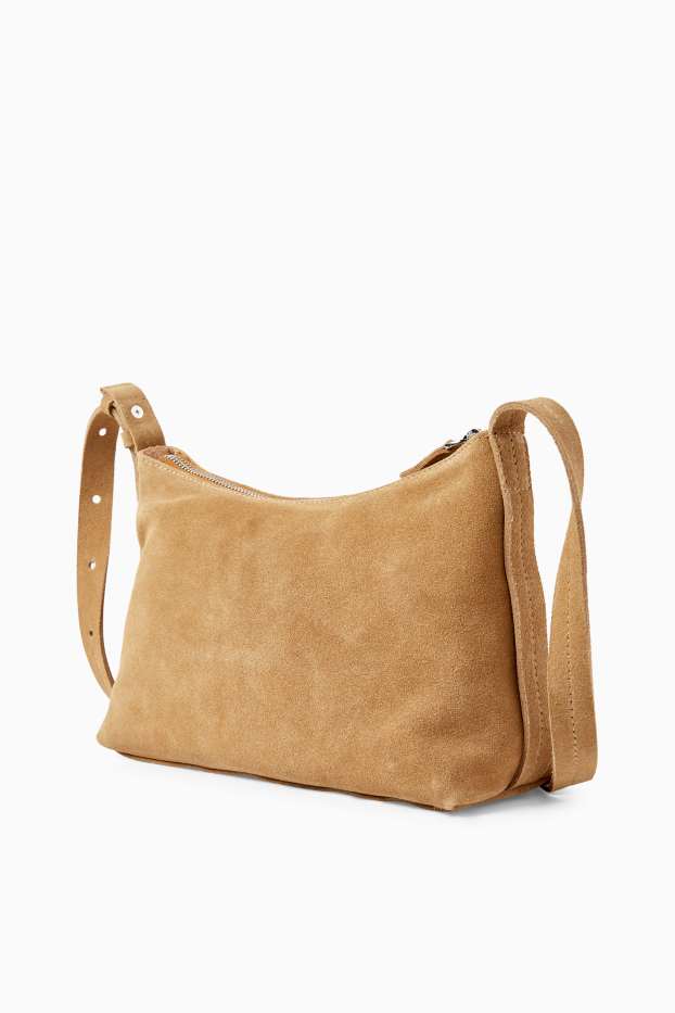 Femmes - Sac à bandoulière en matière synthétique - marron clair