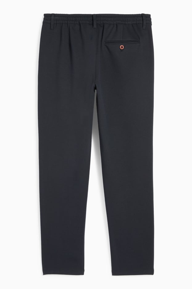 Pánské - Kalhoty chino - tapered fit - tmavomodrá