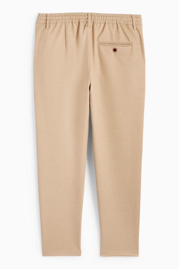 Hommes - Chino - tapered fit - couleur sable