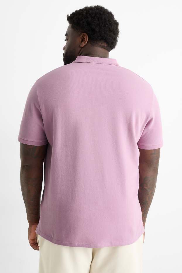 Herren - Poloshirt - hellviolett