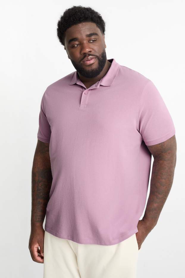 Men - Polo shirt - light violet