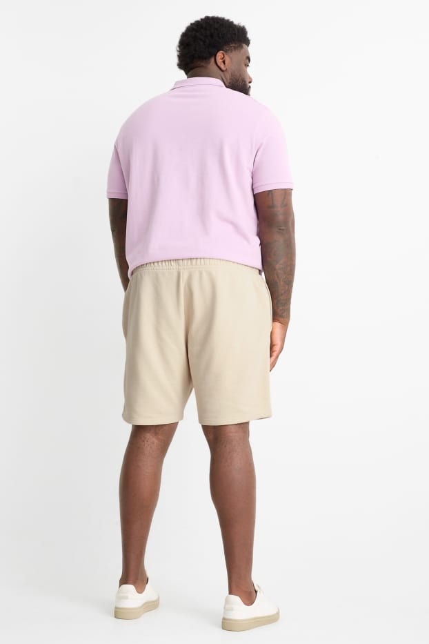 Home - Pantalons curts de xandall - beix clar