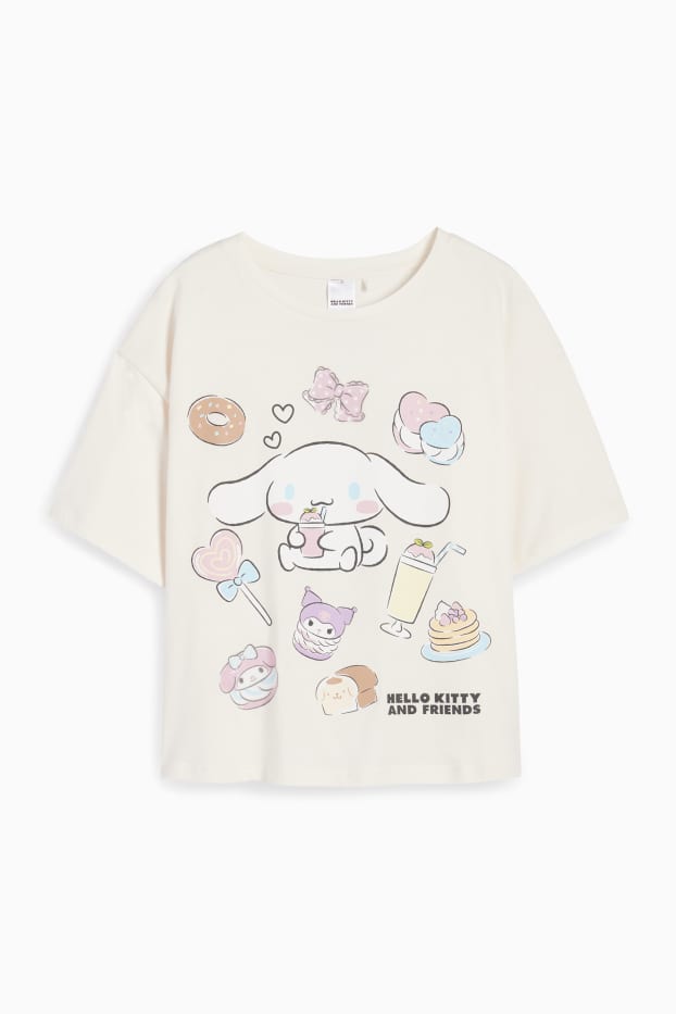 Kinder Mädchen - Hello Kitty and Friends - Kurzarmshirt - cremeweiß