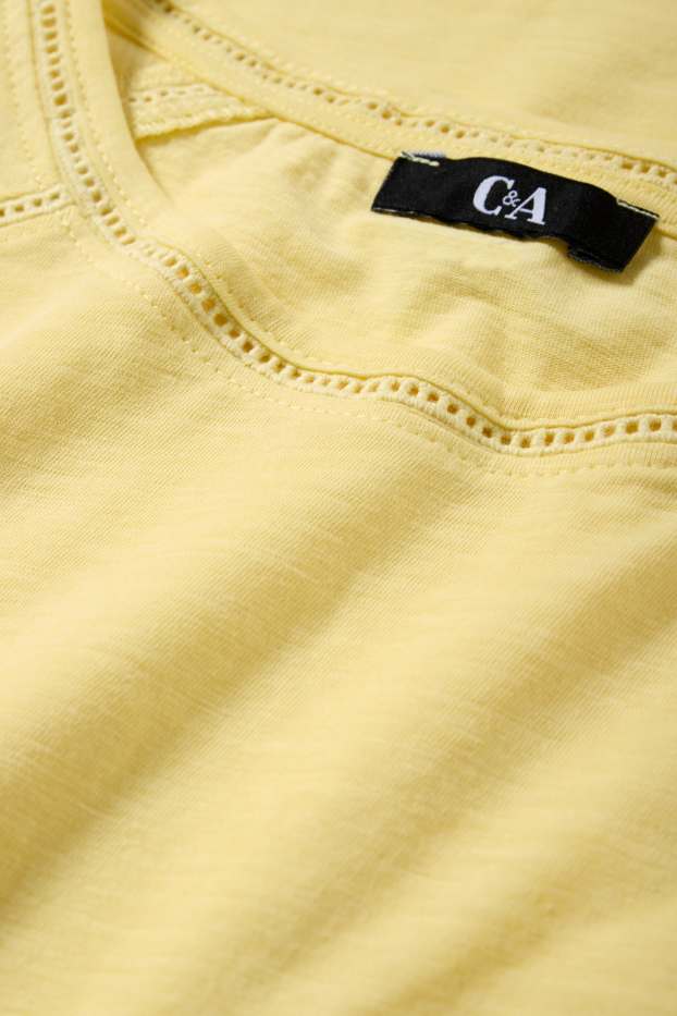 Femmes - T-shirt - regular fit - jaune