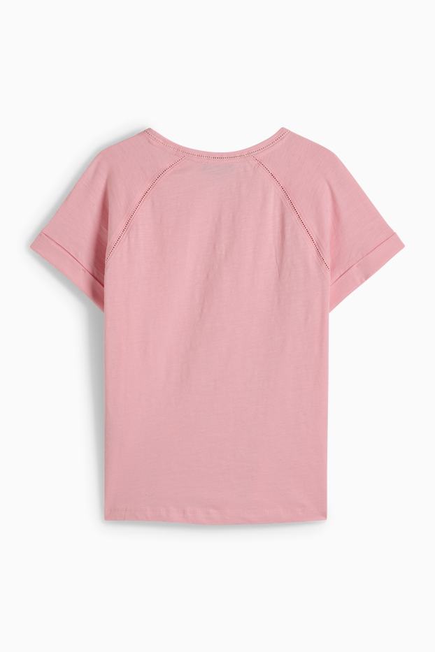 Damen - T-Shirt - Regular Fit - pink