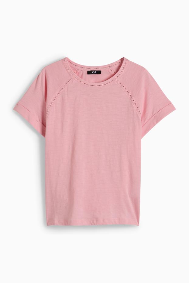 Damen - T-Shirt - Regular Fit - pink