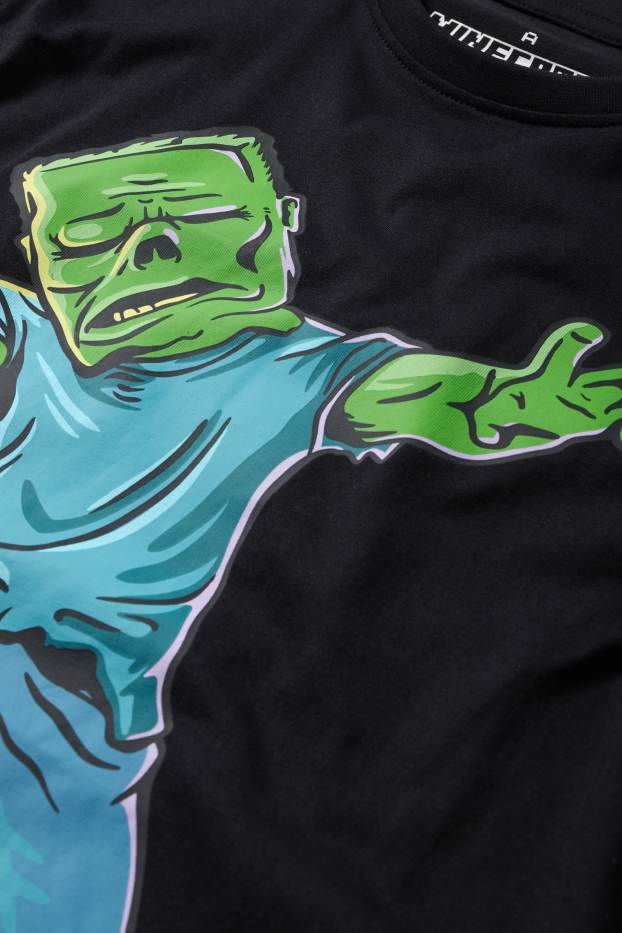 Kinderen: jongens - Minecraft - T-shirt - zwart