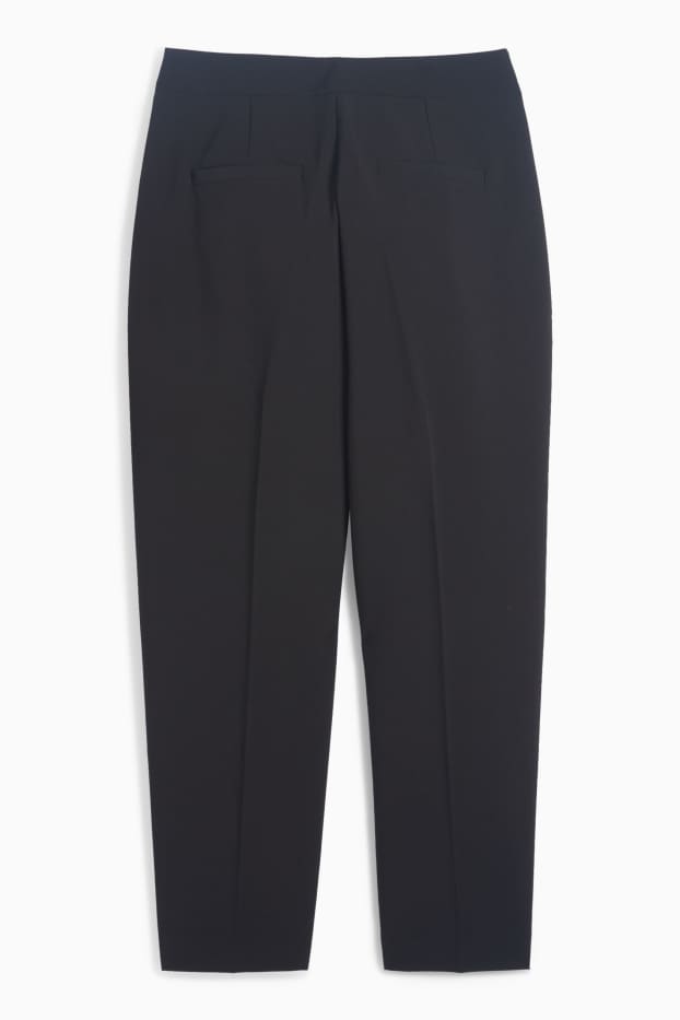 Femmes - Pantalon en tissu - high waist - cigarette fit - noir