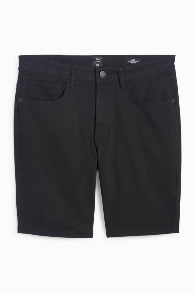 Uomo - Bermuda - Flex - nero