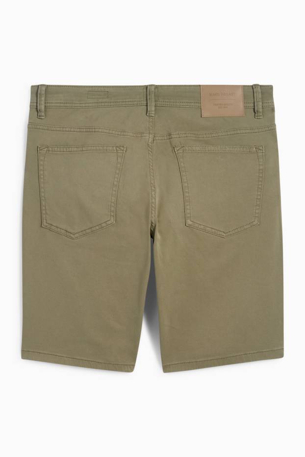 Uomo - Bermuda - Flex - LYCRA® - verde scuro