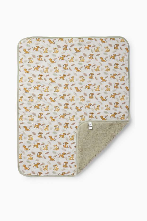Unisexe - Le Roi Lion - couverture pour bébé - 100 x 80 cm - beige clair