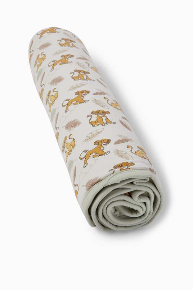 Unisexe - Le Roi Lion - couverture pour bébé - 100 x 80 cm - beige clair